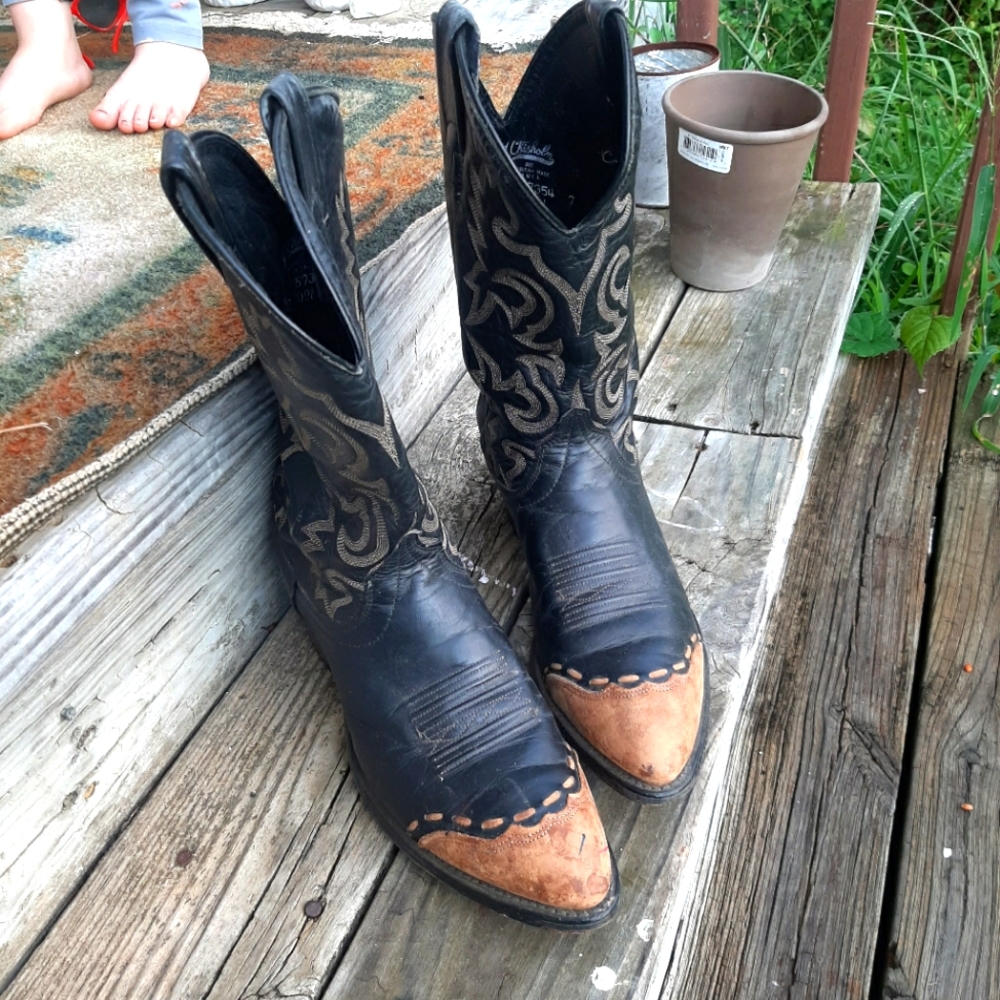 cowboy boots, j chisolm, size 10 (women's)